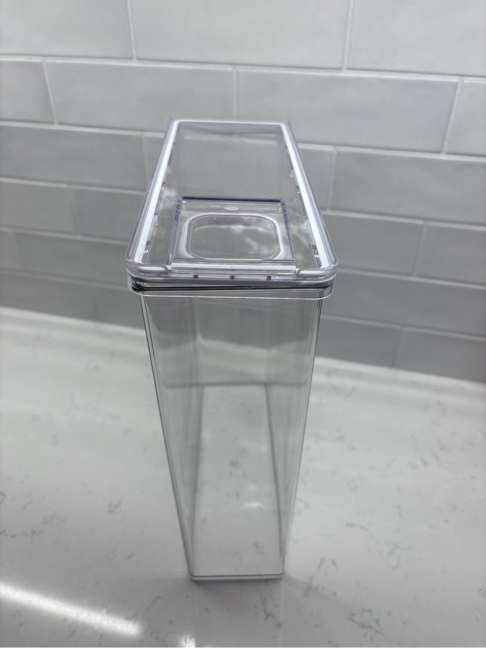 Clear Plastic Pantry Canister with Airtight Lid - Clear
